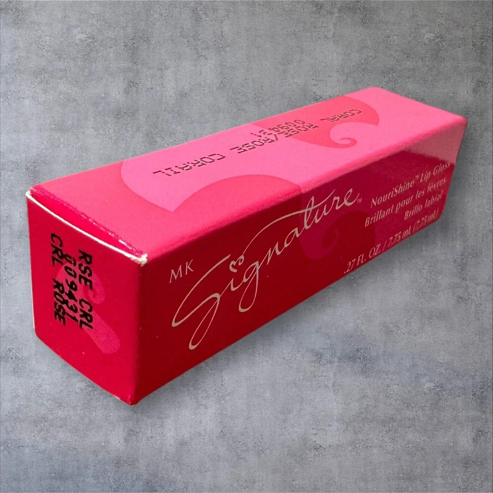 Mary Kay MK Signature NouriShine Lip Gloss Coral‎ Rose 009431 0.27oz New Box Vtg